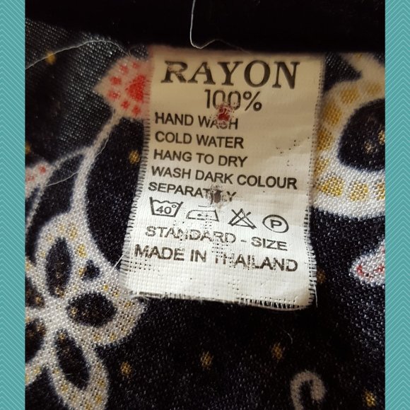 Unbranded Bohemian Abstract Floral Print Asymmetrical Shift Dress - Picture 4 of 4